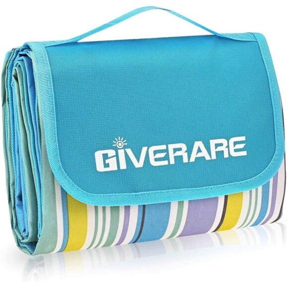 Picnic Beach Blanket,XL Sandfree Waterproof Outdoor Camping Blanket,Quick Drying - Picture 1 of 7